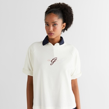  GANT Kadın Krem T-Shirt