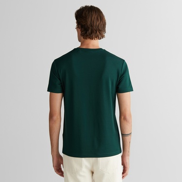 GANT Erkek Yeşil Relaxed Fit Bisiklet Yaka T-Shirt