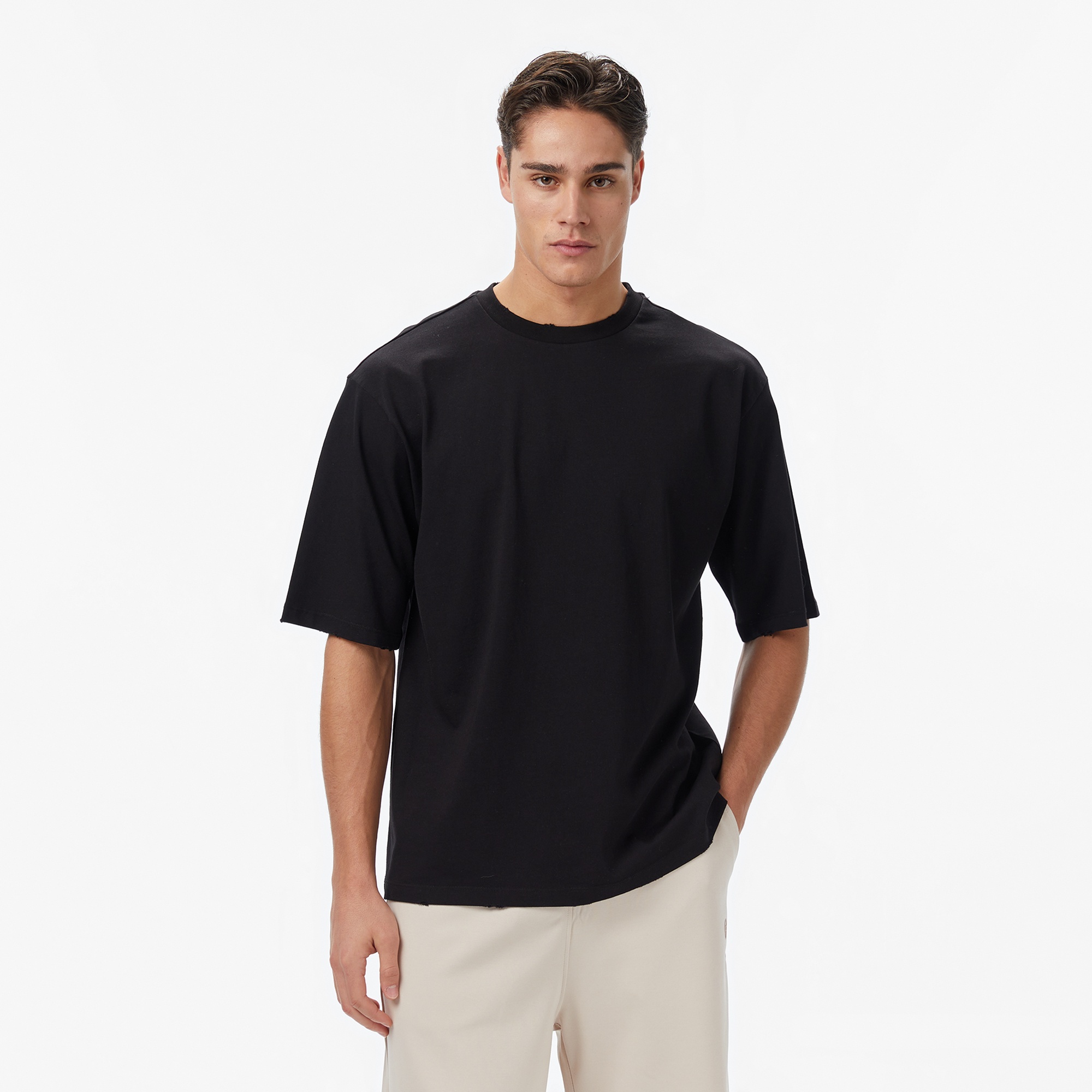 UNITED4 Erkek Siyah T-Shirt