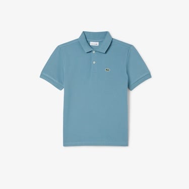  Lacoste Pique Printed Çocuk Mavi Polo