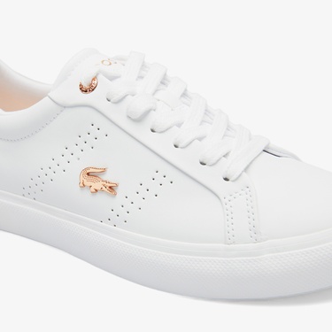  Lacoste Powercourt 2.0 Kadın Beyaz Sneaker