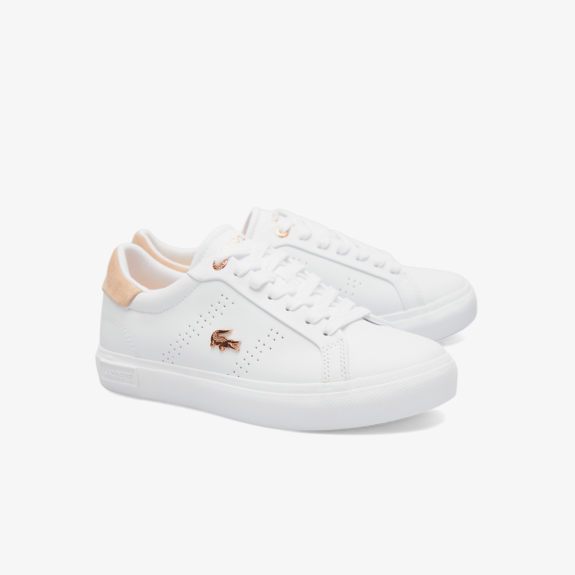 Lacoste Powercourt 2.0 Kadın Beyaz Sneaker