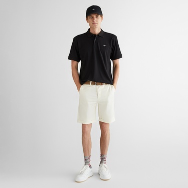  GANT Erkek Siyah Relaxed Fit Polo