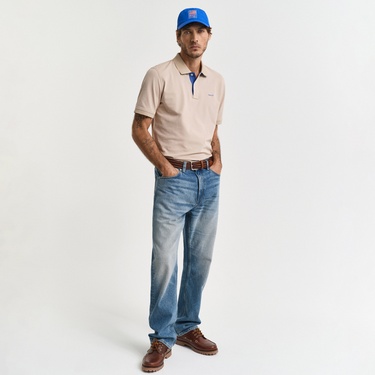  GANT Erkek Bej Regular Fit Polo