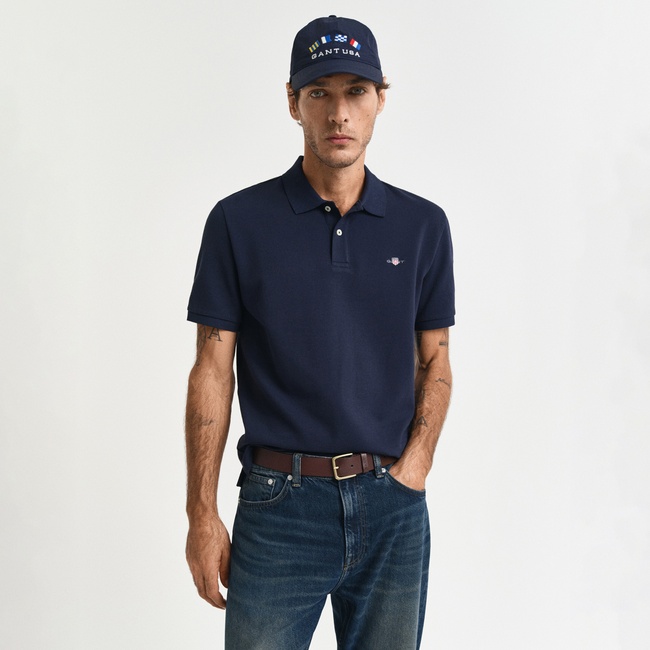  GANT Erkek Lacivert Regular Fit Polo