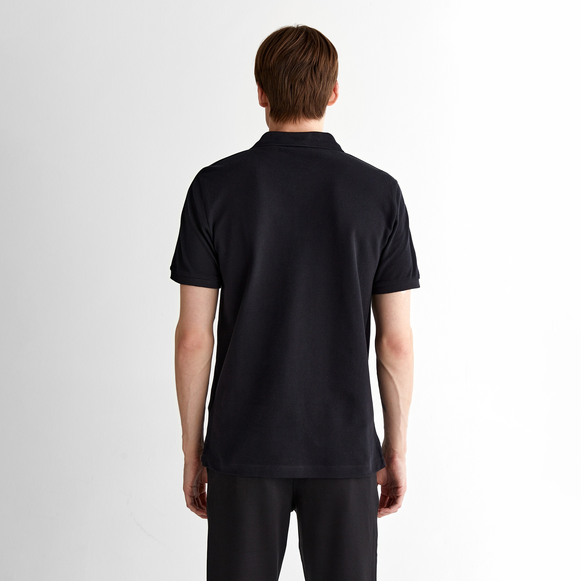 GANT Erkek Siyah Regular Fit Logolu Polo