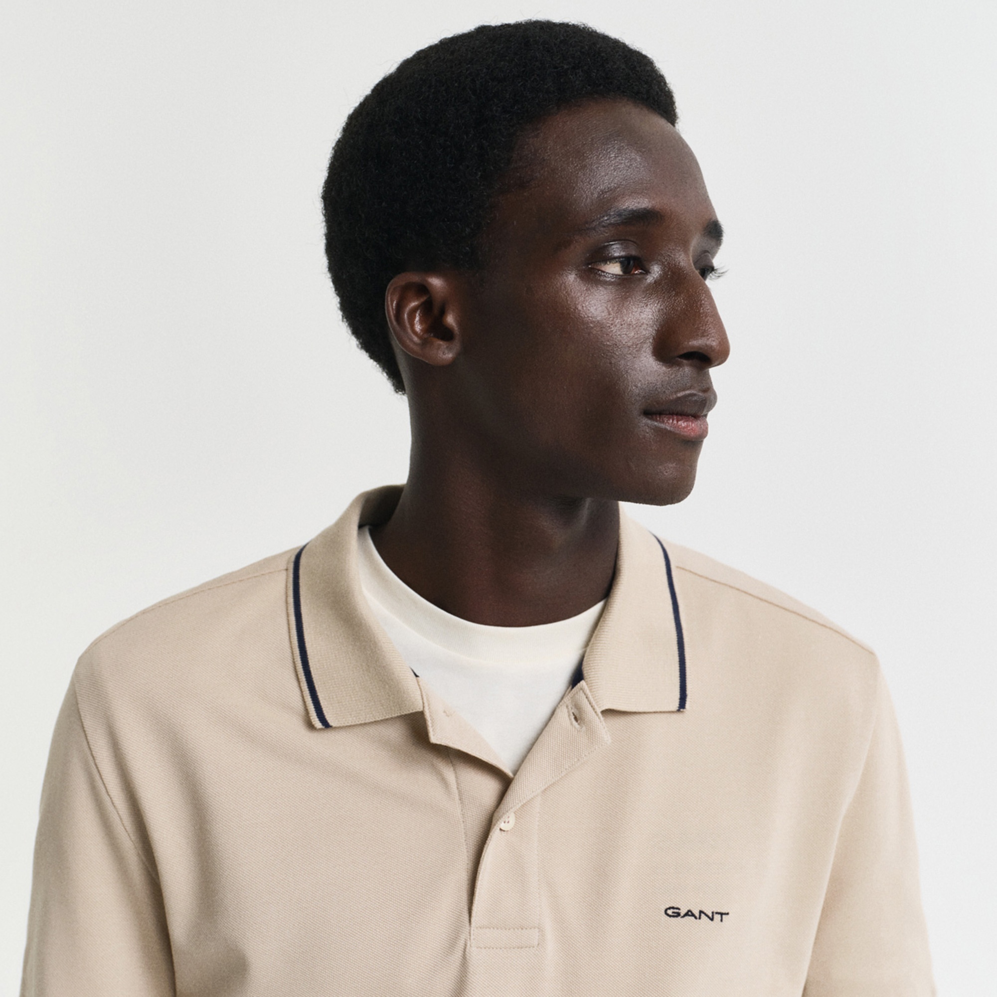 GANT Erkek Bej Regular Fit Polo