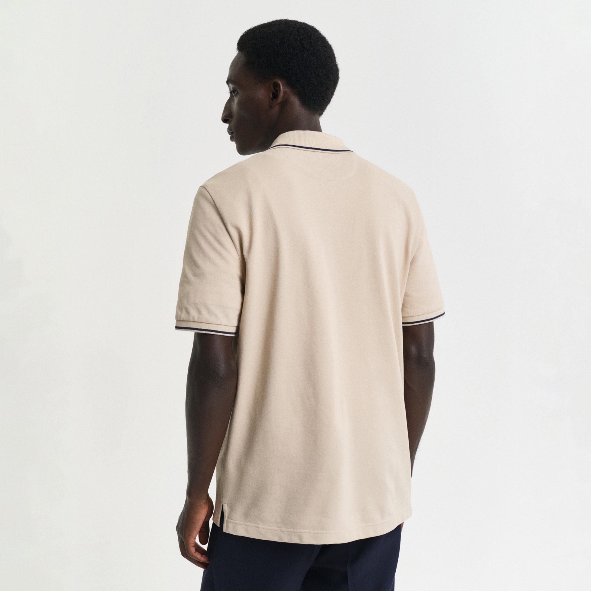 GANT Erkek Bej Regular Fit Polo