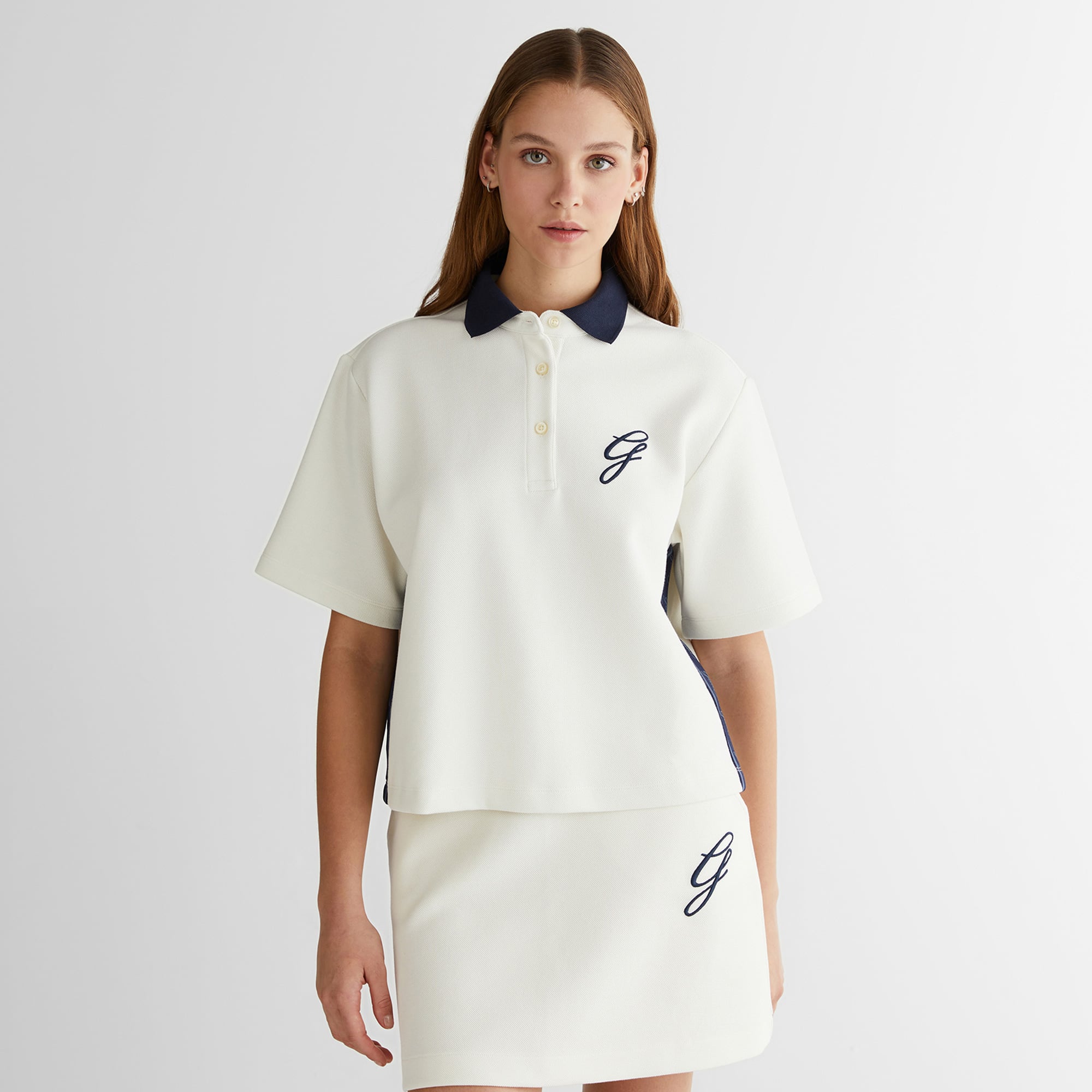  GANT Kadın Krem Logolu Polo