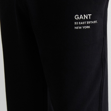 GANT Erkek Siyah Regular Fit Eşofman Altı