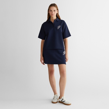  GANT Kadın Lacivert Logolu Polo