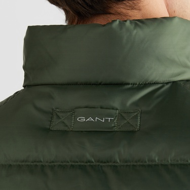  GANT Erkek Yeşil Regular Fit Dik Yaka Kaz Tüyü Yelek