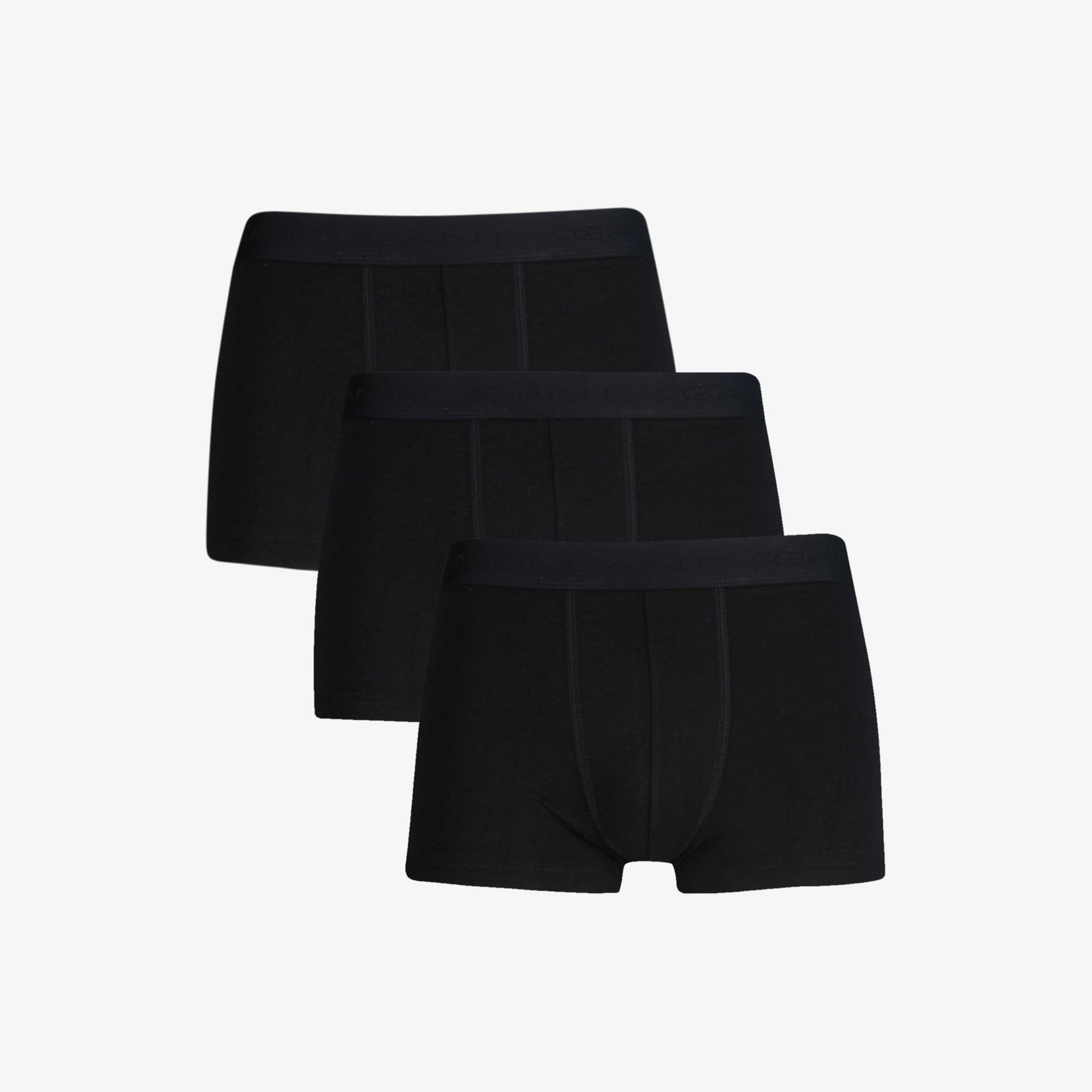  GANT Erkek Siyah Slim Fit 3'lü Logolu Boxer