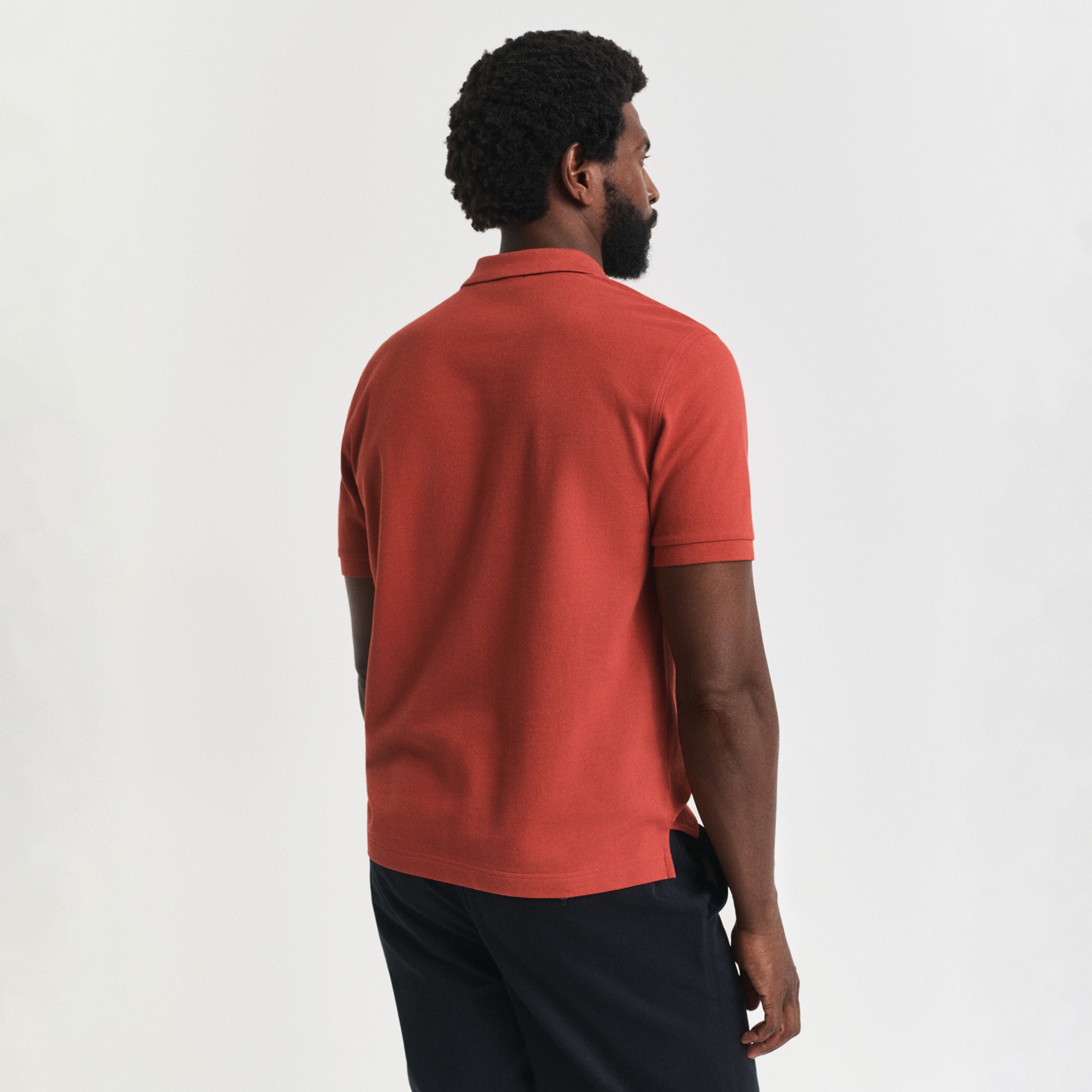GANT Erkek Turuncu Regular Fit Polo