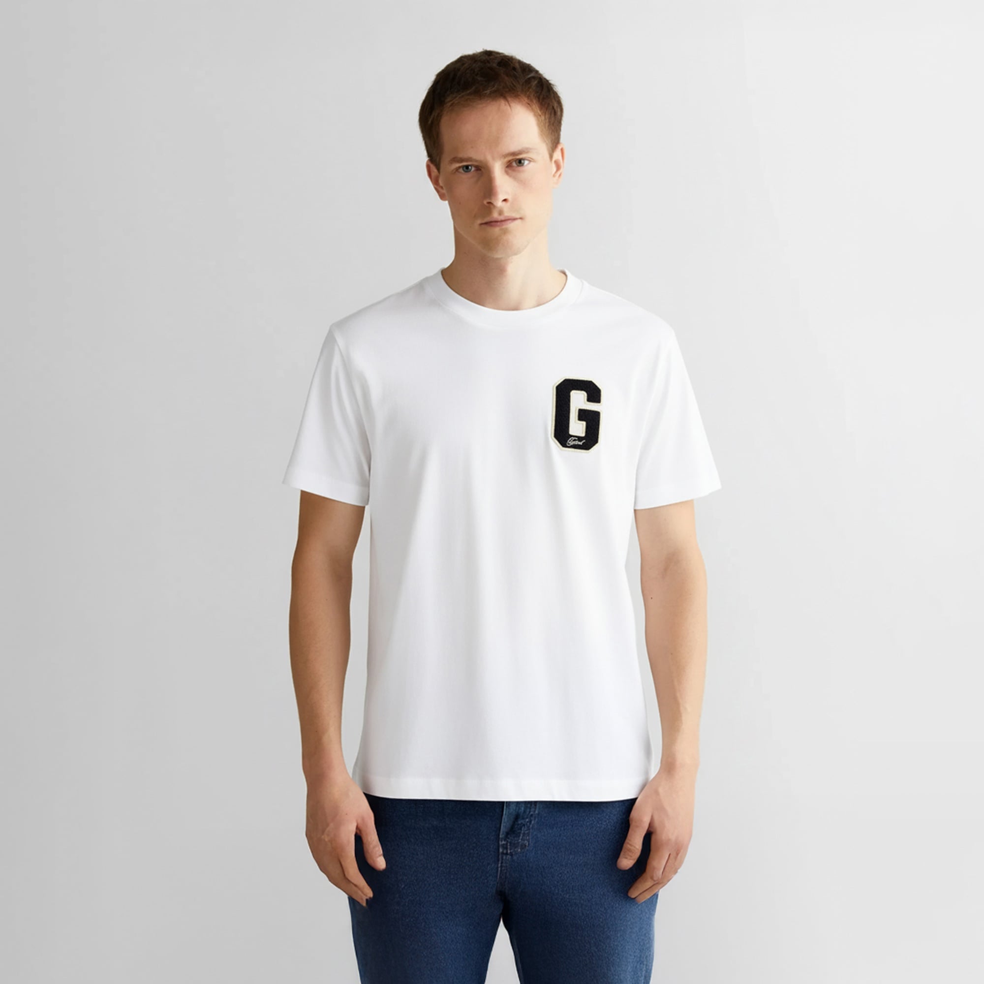Men's cream t-shirt regular fit
