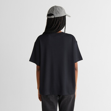  GANT Kadın Siyah Relaxed Fit T-Shirt