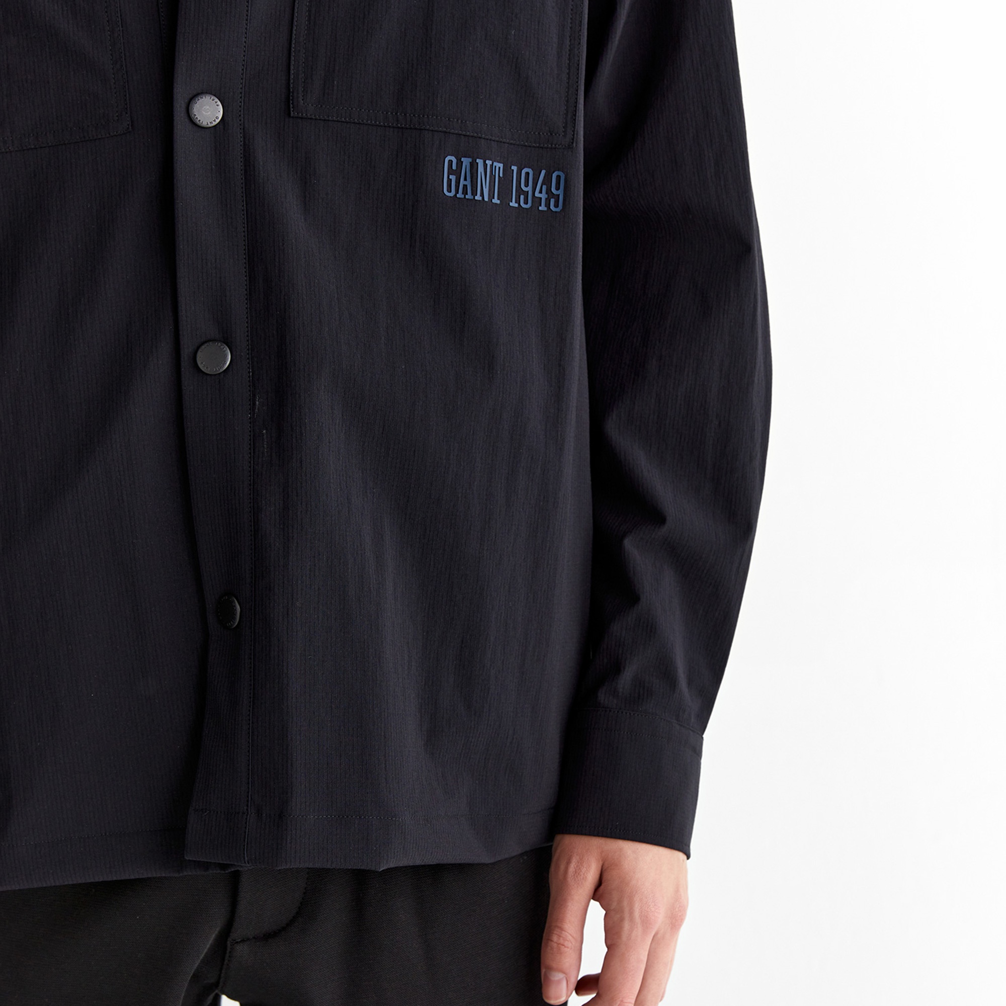 GANT Erkek Lacivert Relaxed Fit Klasik Yaka Gömlek