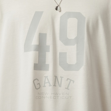  GANT Erkek Beyaz T-Shirt