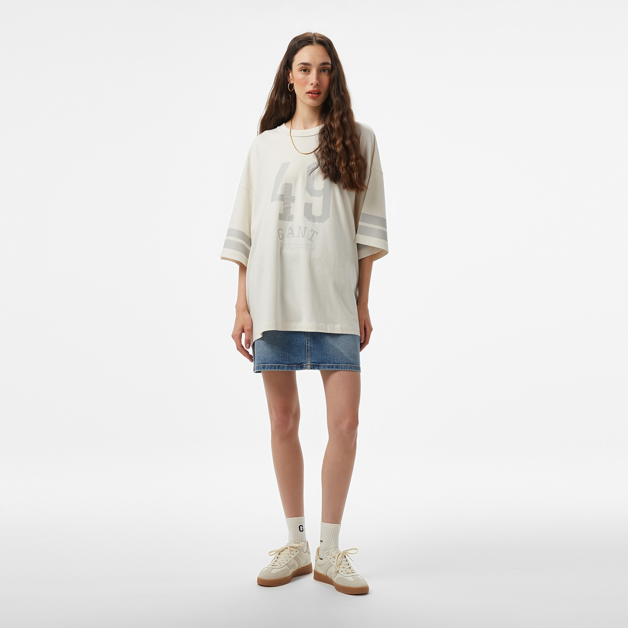 GANT Erkek Beyaz T-Shirt