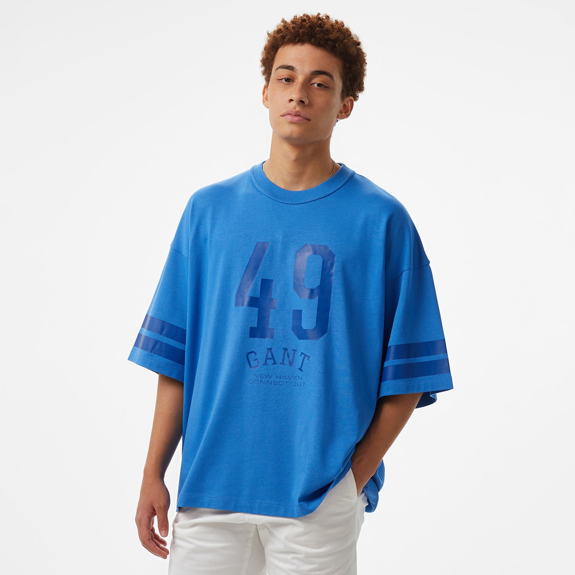 GANT Erkek Mavi T-Shirt