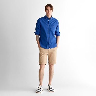  GANT Erkek Lacivert Regular Fit Klasik Yaka Gömlek