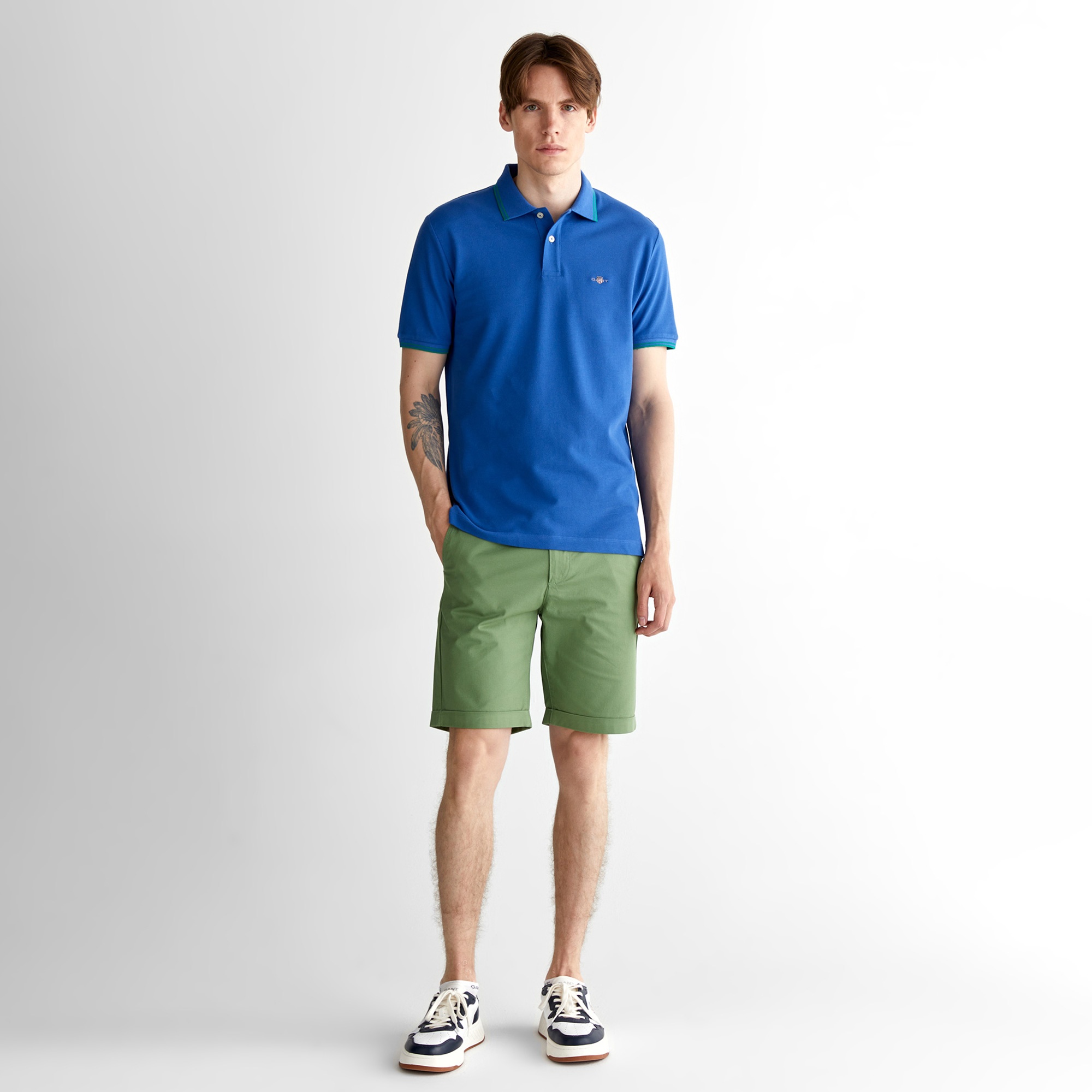 GANT Erkek Lacivert Regular Fit Polo
