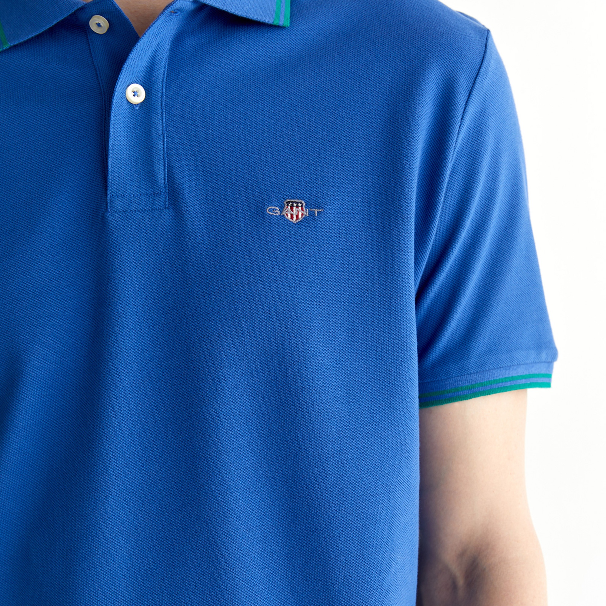 GANT Erkek Lacivert Regular Fit Polo