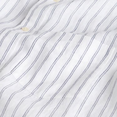  GANT Erkek Beyaz Regular Fit Düğmeli Yaka Çizgili Gömlek