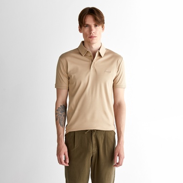  GANT Erkek Bej Slim Fit Polo