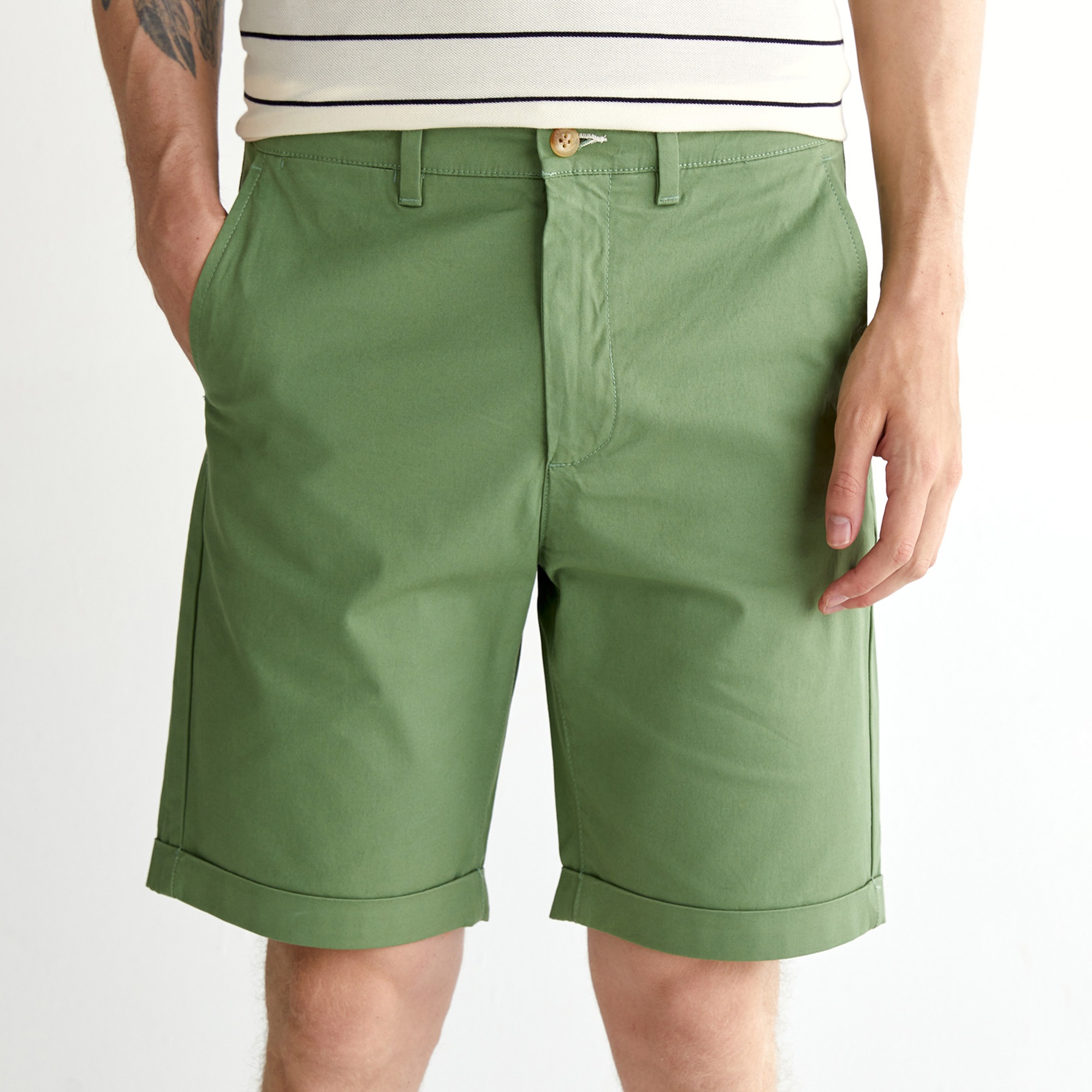 GANT Erkek Yeşil Slim Fit Şort