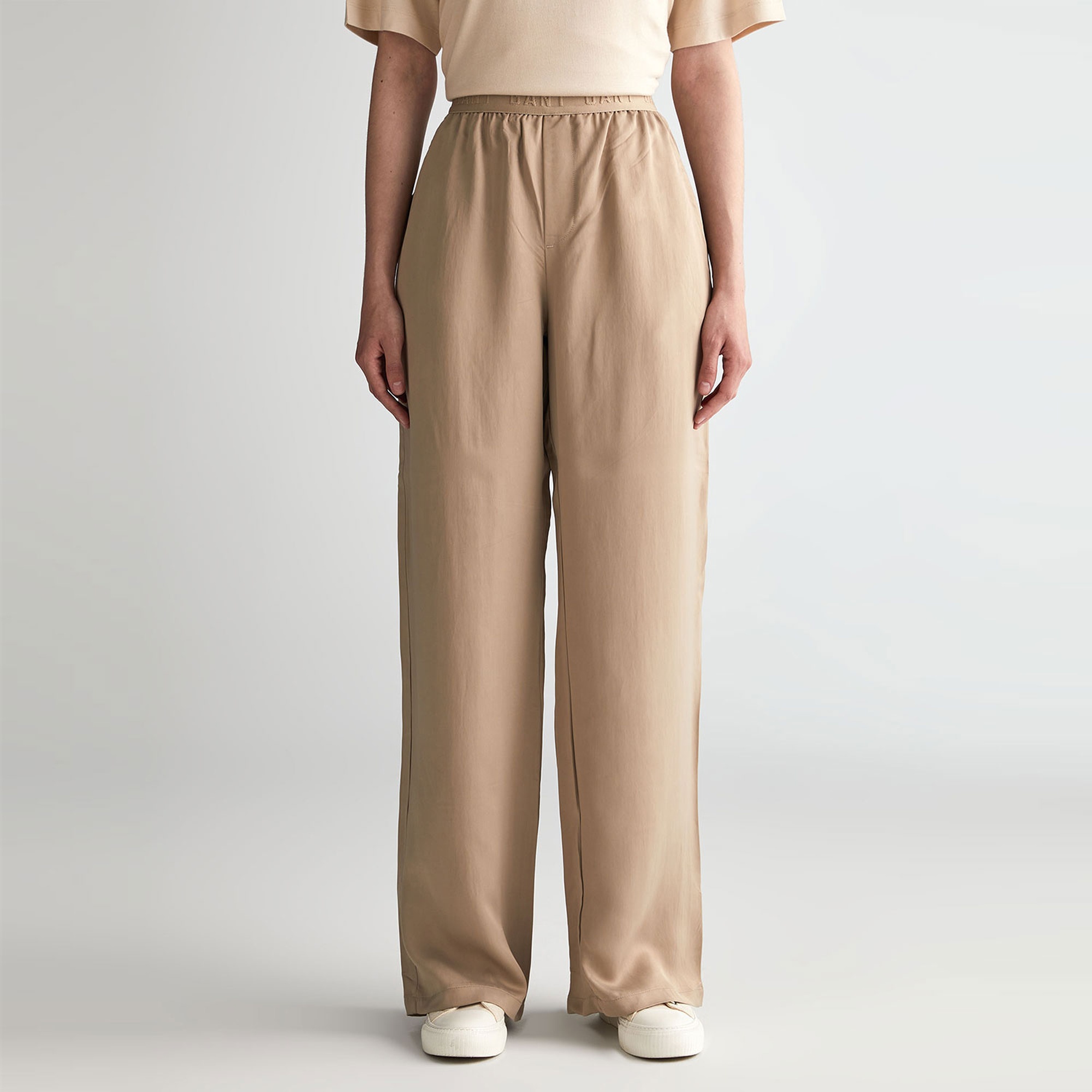 GANT Kadın Bej Regular Fit Pantolon