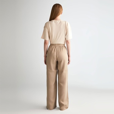  GANT Kadın Bej Regular Fit Pantolon
