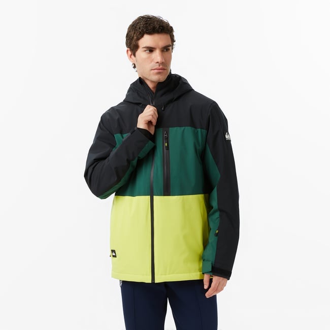  Quiksilver Sycamore Block 20K Erkek Renkli Kayak Montu