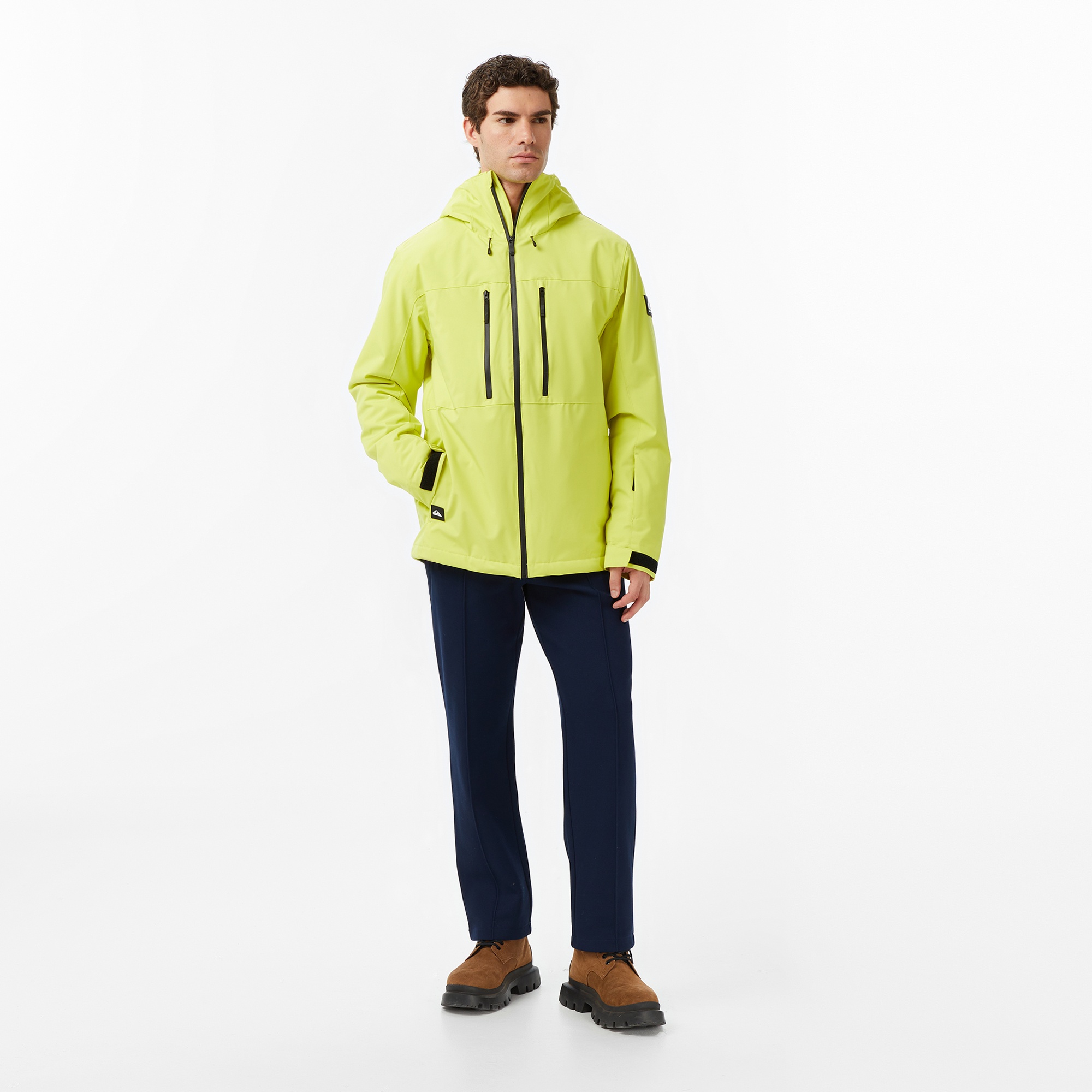 Quiksilver Sycamore Solid 20K Erkek Sarı Kayak Montu