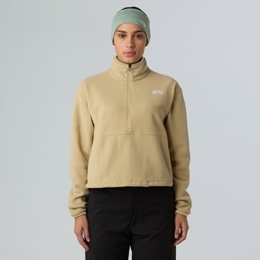  The North Face Glacier Fleece 1/2 Zip Short Kadın Haki Outdoor Polar