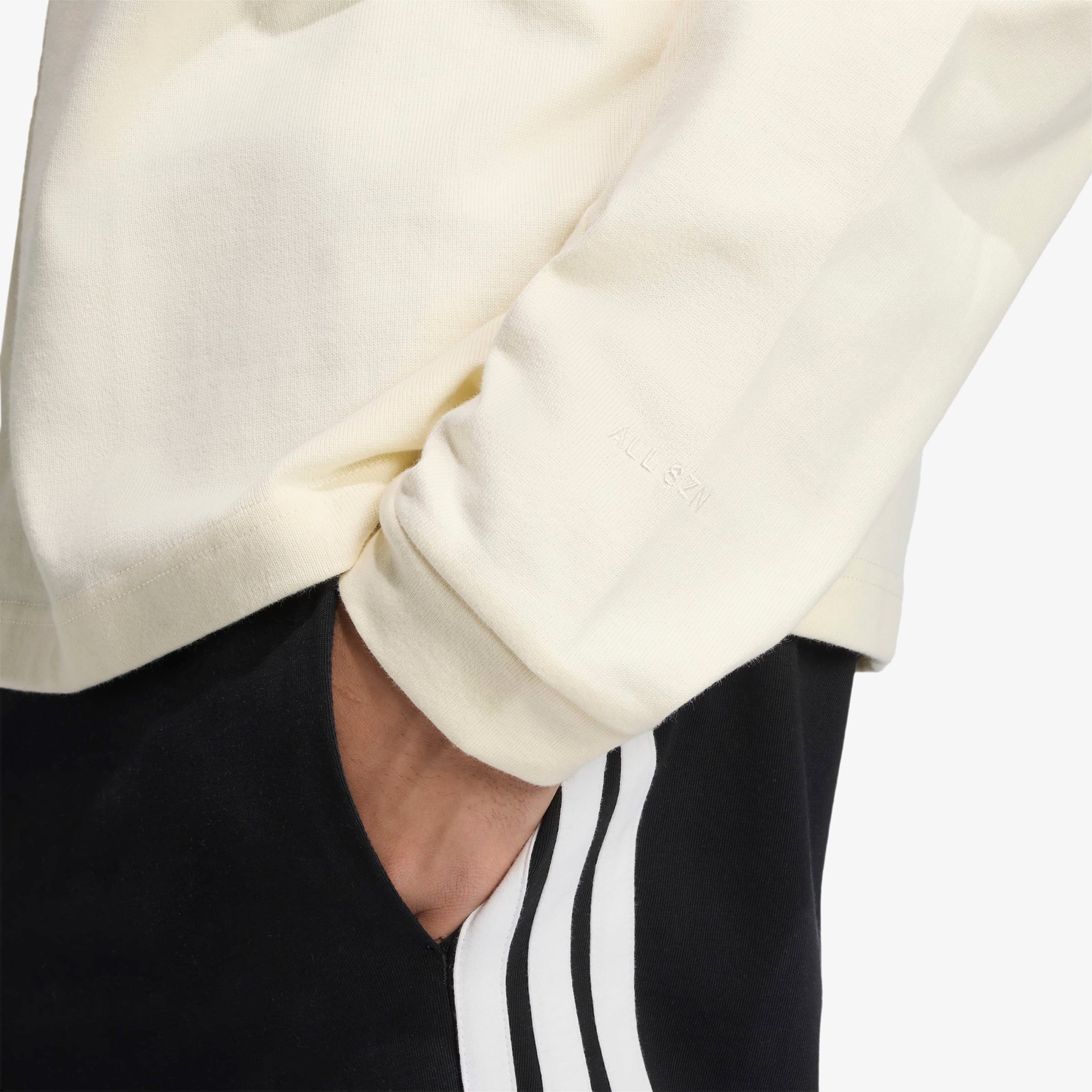 adidas All Szn Luxe Turtleneck Long Sleeve Erkek Beyaz Sweatshirt