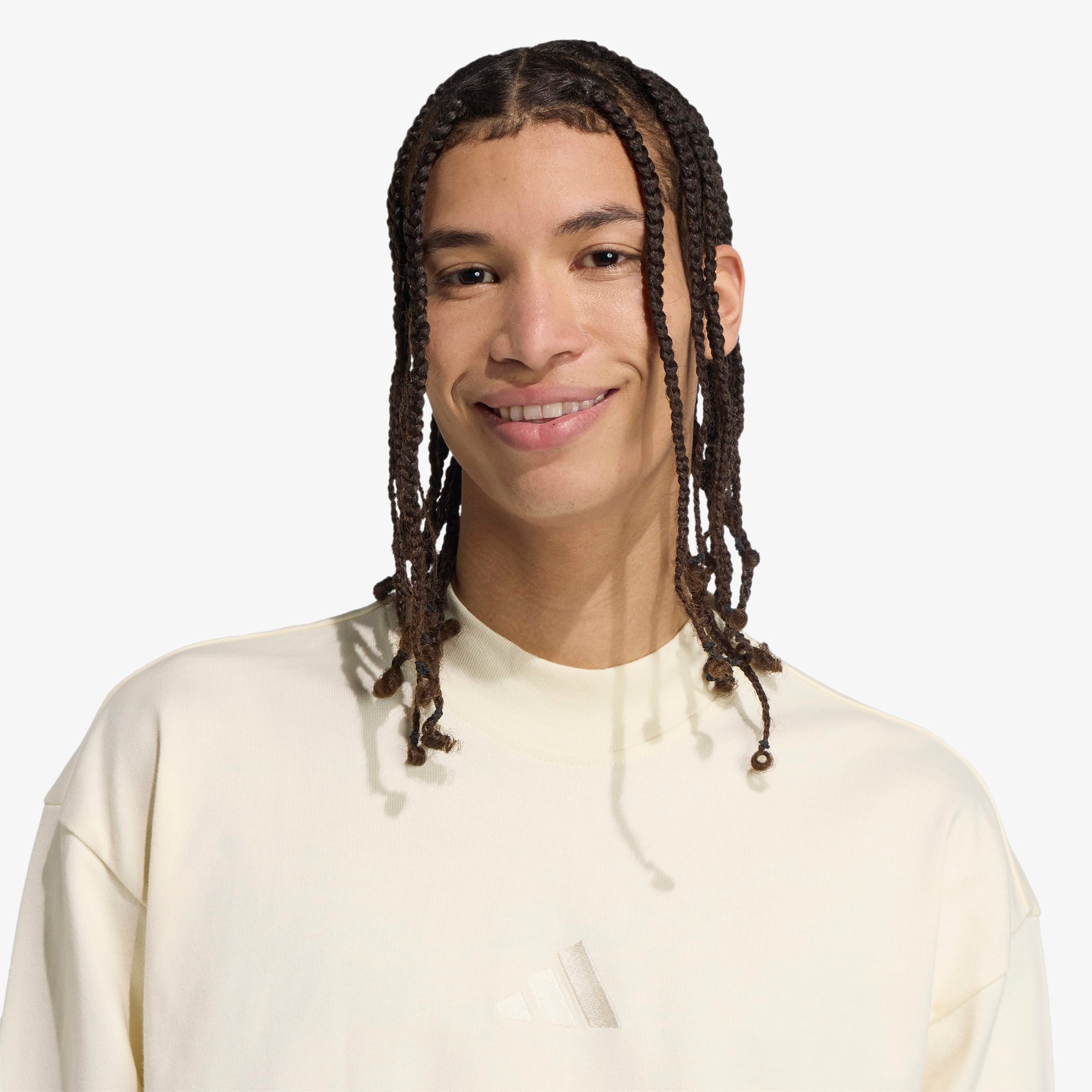 adidas All Szn Luxe Turtleneck Long Sleeve Erkek Beyaz Sweatshirt