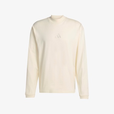  adidas All Szn Luxe Turtleneck Long Sleeve Erkek Beyaz Sweatshirt