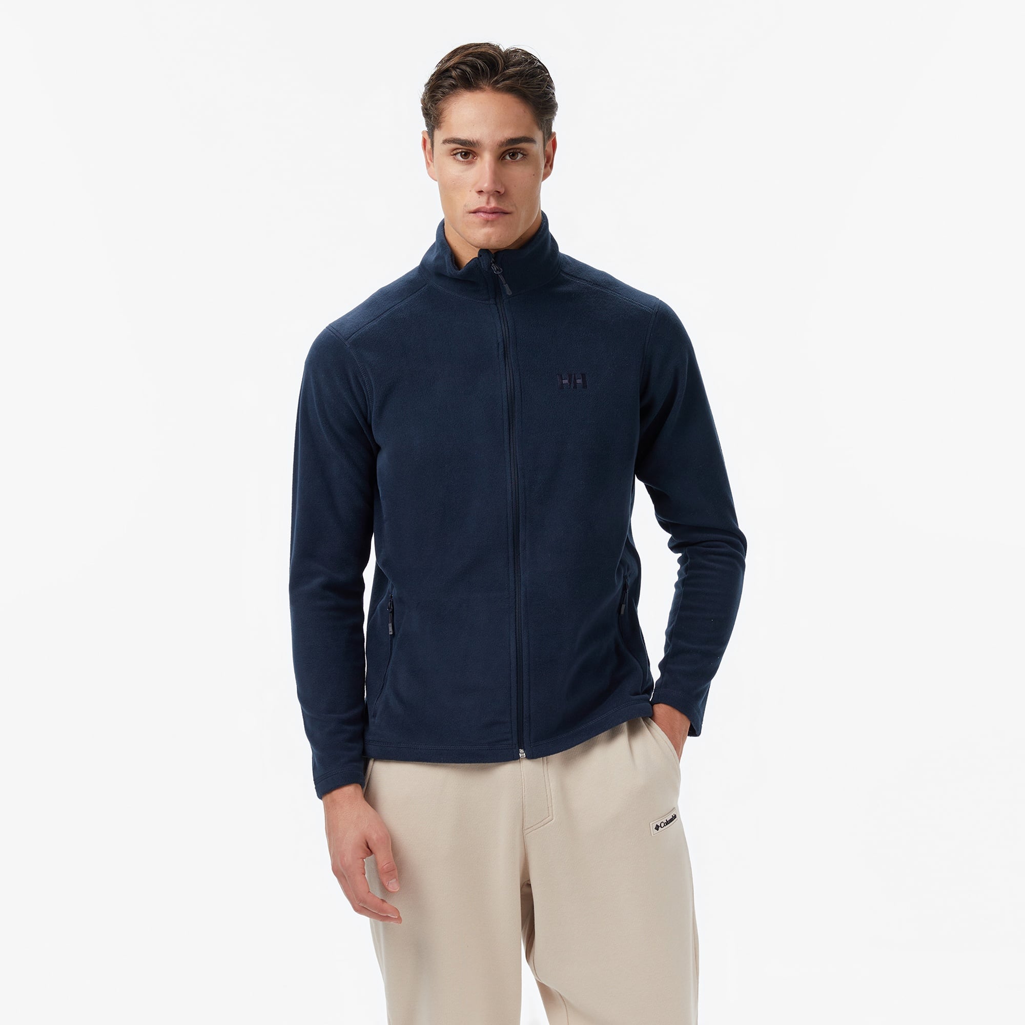 Helly Hansen Fullzip Erkek Lacivert Outdoor Polar Mont