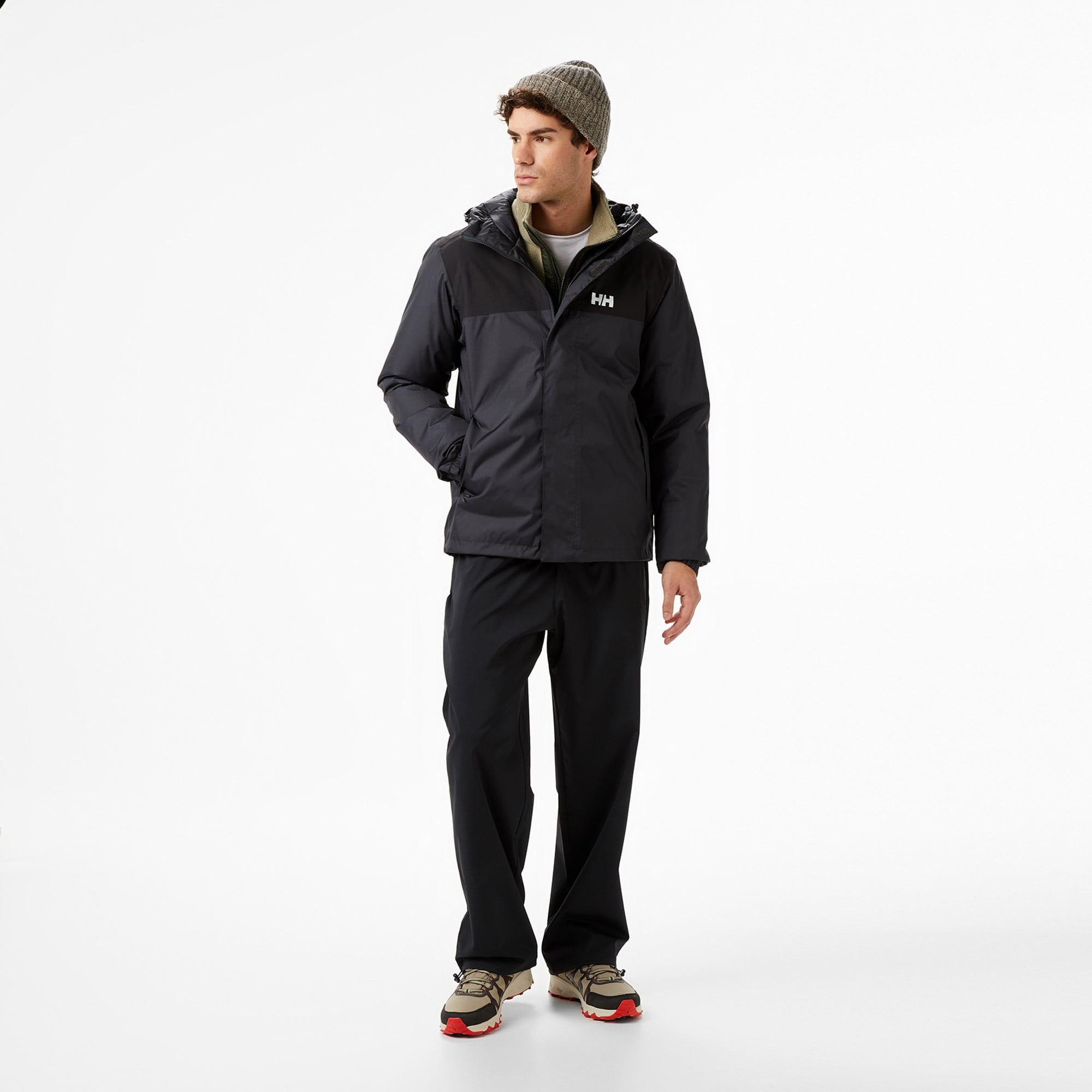 Helly Hansen Vancouver Fleece Lined Erkek Siyah Outdoor Mont