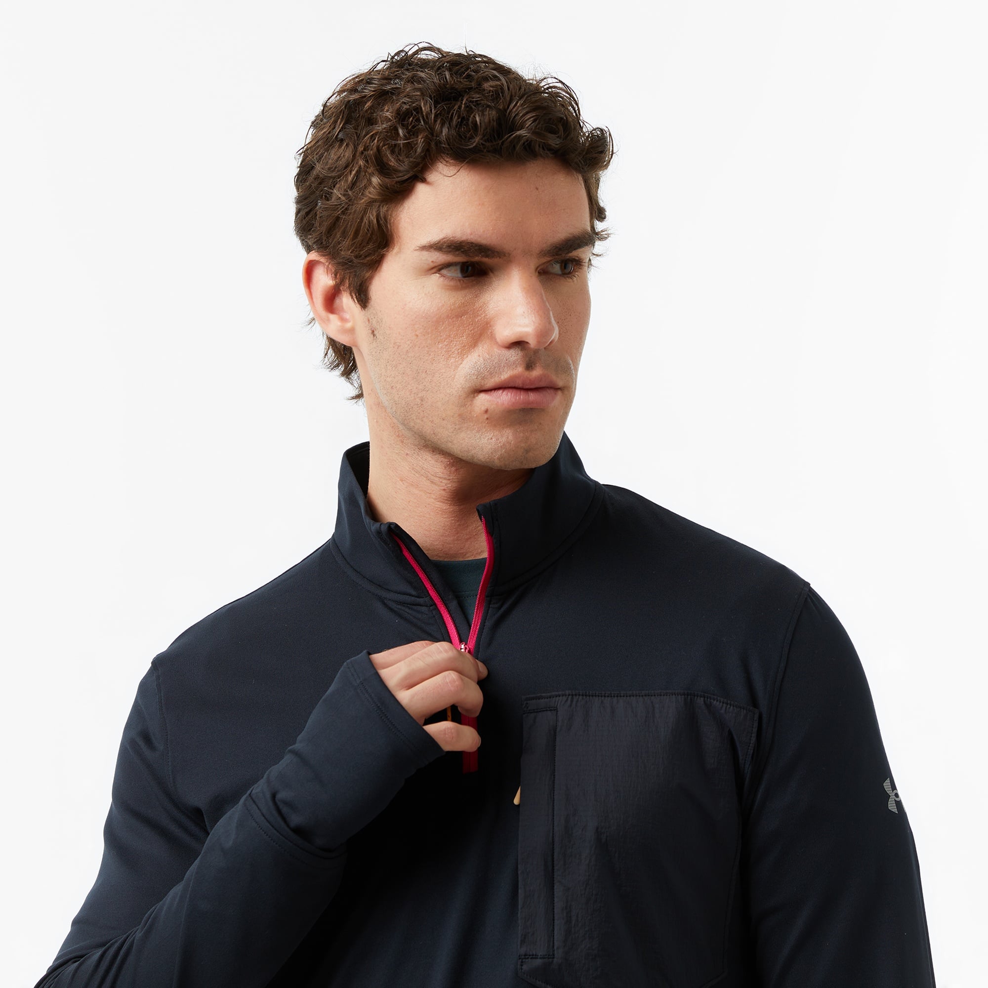 Under Armour Trail Run Quarter Zip Erkek Siyah Sweatshirt