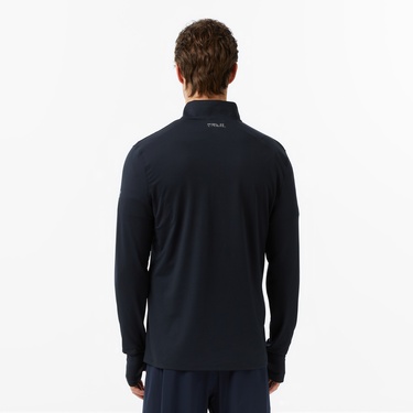  Under Armour Trail Run Quarter Zip Erkek Siyah Sweatshirt