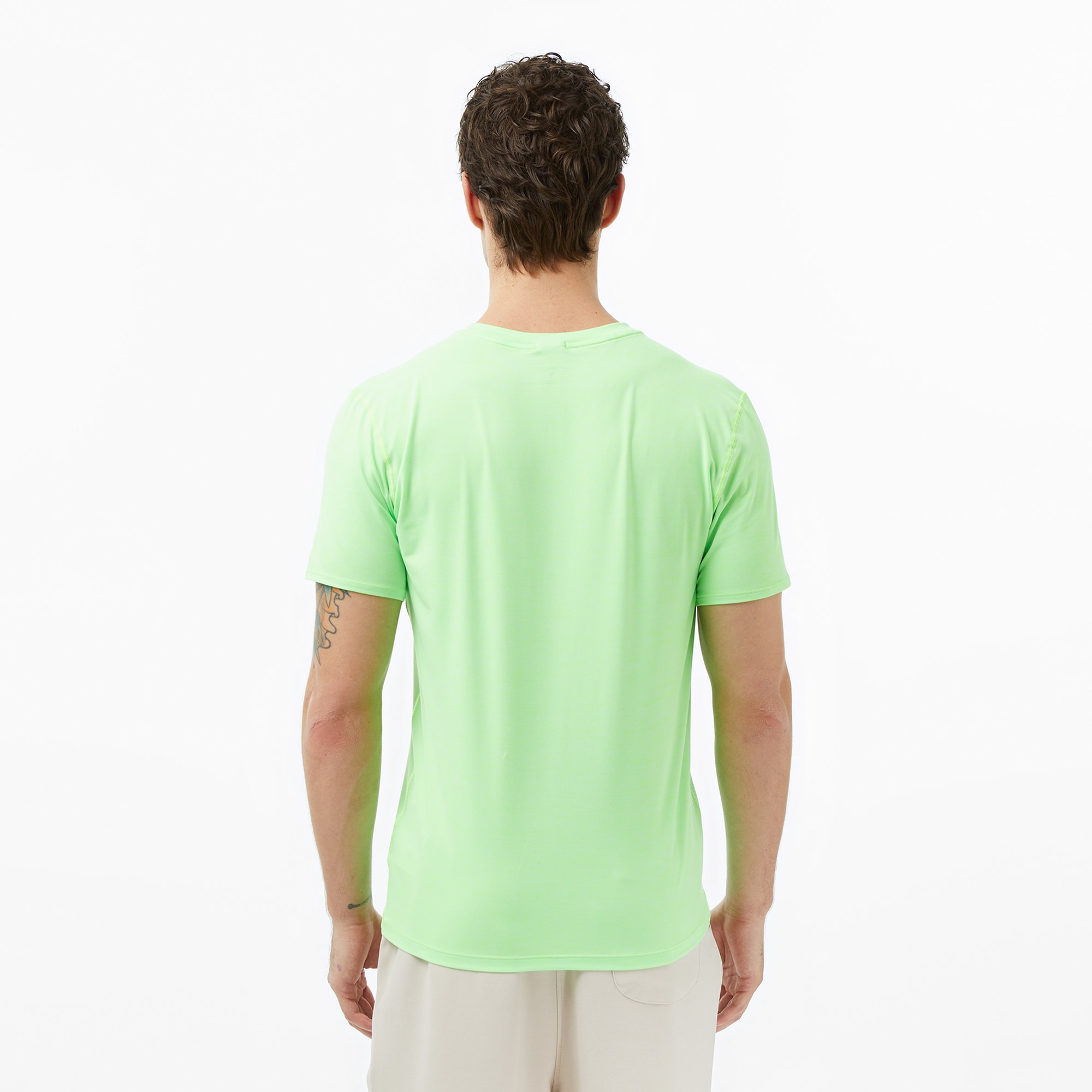 Brooks Luxe Sleeve Erkek Yeşil Koşu T-Shirt