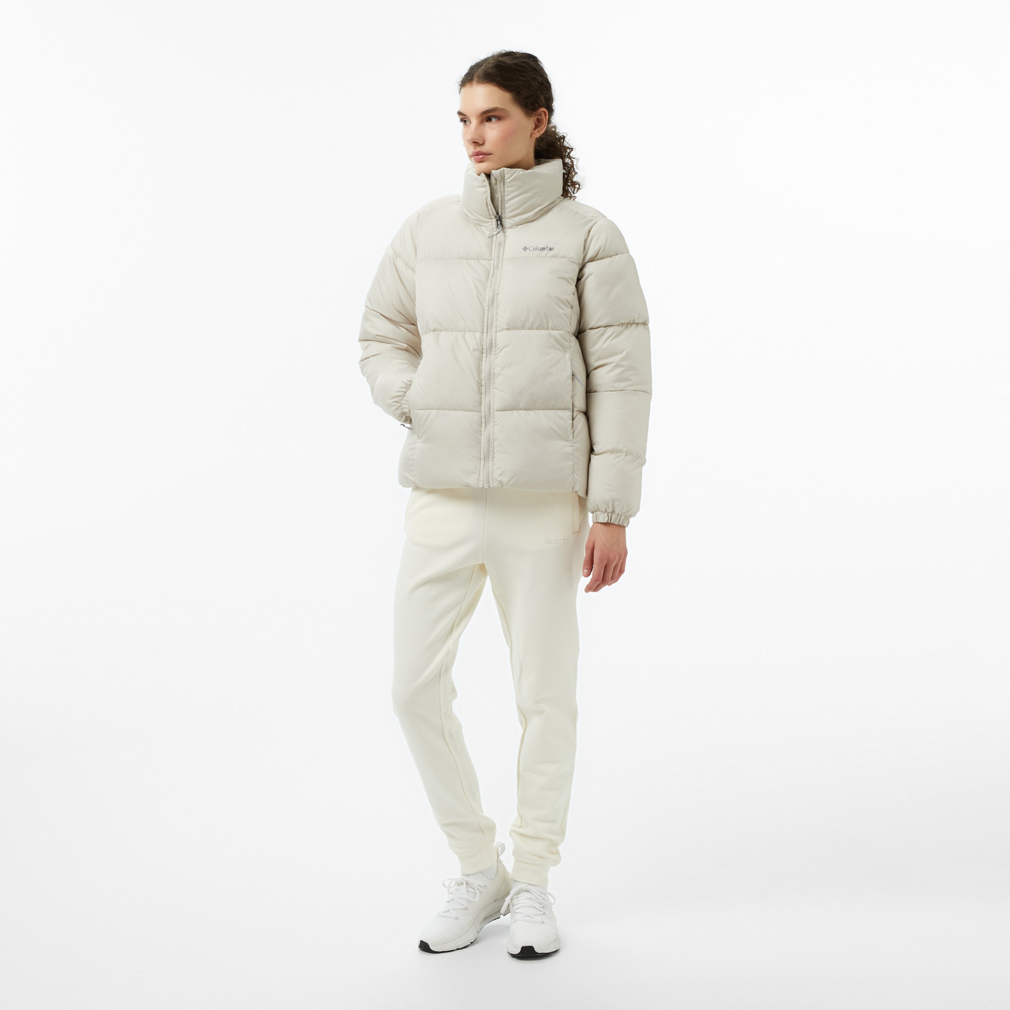 Columbia Puffect II Full Zip Kadın Bej Outdoor Mont