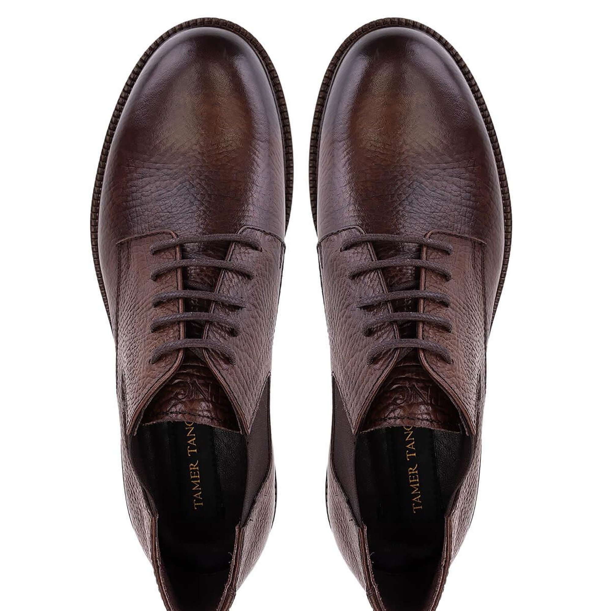Tamer Tanca Erkek Hakiki Deri Kahverengi Klasik Bot