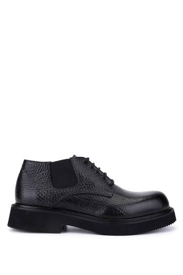  Tamer Tanca Erkek Hakiki Deri Siyah Klasik Bot