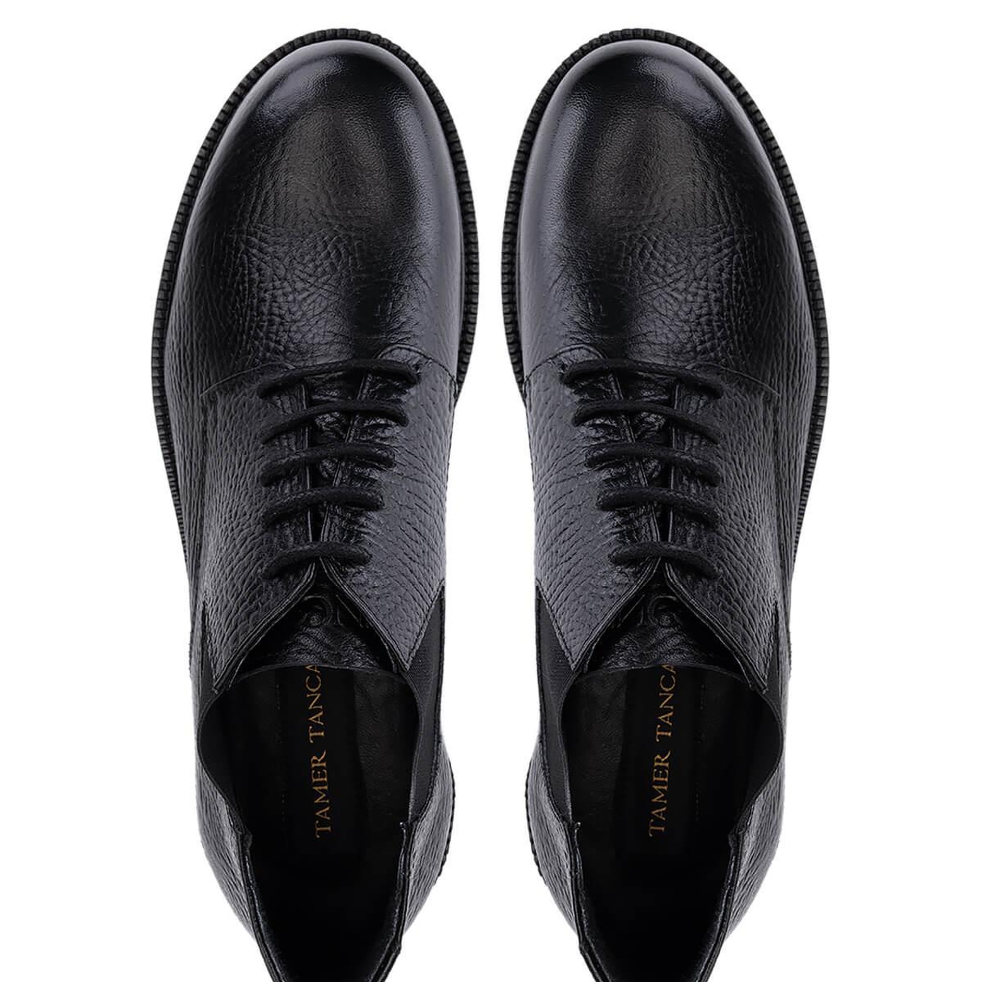 Tamer Tanca Erkek Hakiki Deri Siyah Klasik Bot