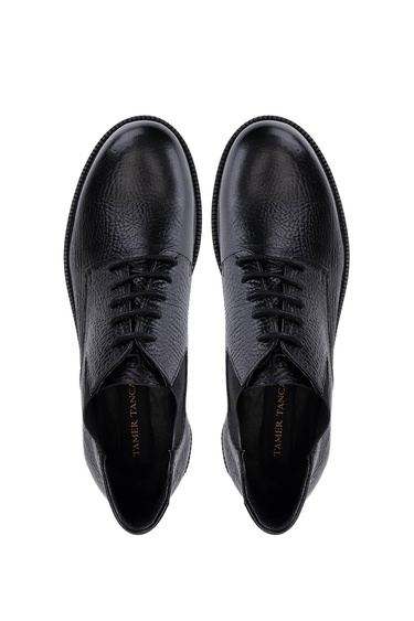  Tamer Tanca Erkek Hakiki Deri Siyah Klasik Bot