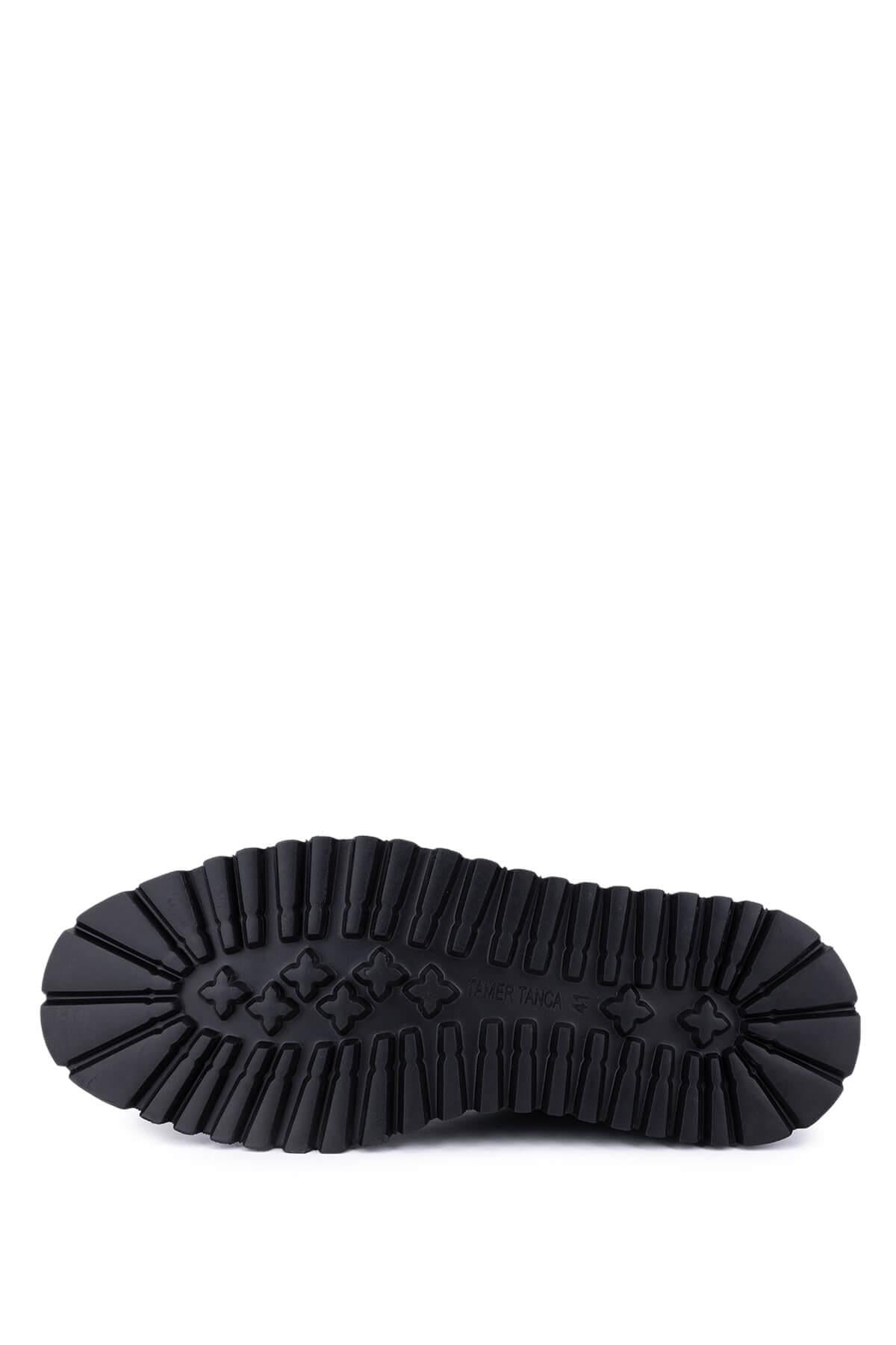 Tamer Tanca Tamer Tanca Erkek Hakiki Deri Siyah Casual Ayakkabı | FashFed Siyah - 5. görsel