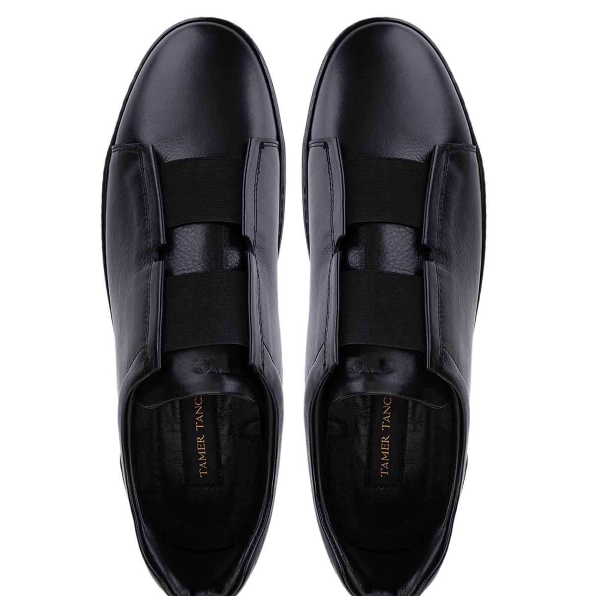 Tamer Tanca Erkek Hakiki Deri Siyah Sneakers & Spor Ayakkabı